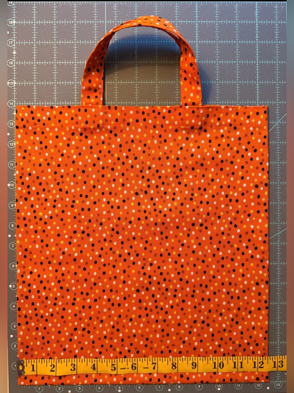Hand Crafted Halloween Trick-or-Treat Tote Bags - Purple, Black, Orange - Picture 4 of 8